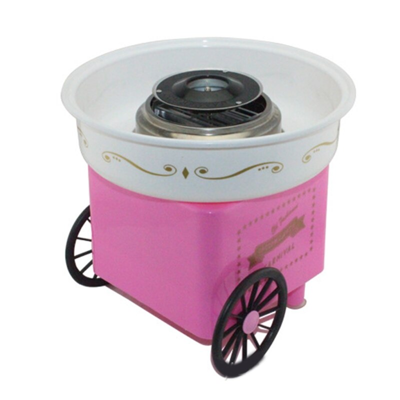 Retro Carriage Cotton Candy Machine Mini Candy Floss Maker Home Use Countertop Electric Nostalgia Trolley