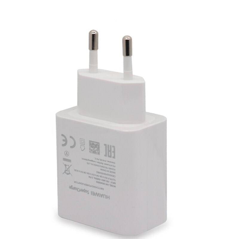 Originele Huawei Fast Charger 40W Supercharge Type C Kabel Voor Huawei P30 P40 P10 P20 Pro Lite Mate 9 10 Pro Mate 20 V20: Only EU Charger