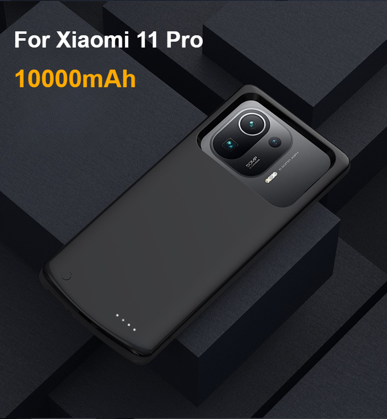 Verbesserte 10000 mAh Akku-Ladegerät-Hüllen für Xiaomi Mi 11 11 Profi/11 Lite Ultra Energie Bank Ladeabdeckung Makao Rama Rama: Rose