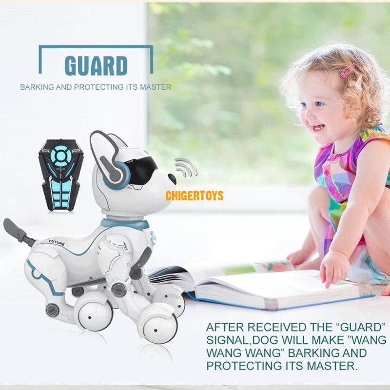 Voice Control Dog Talking Smart RC Robot Dog Early Education Toys Imitating Various Animal Sounds LED Lights Music robot Pet
