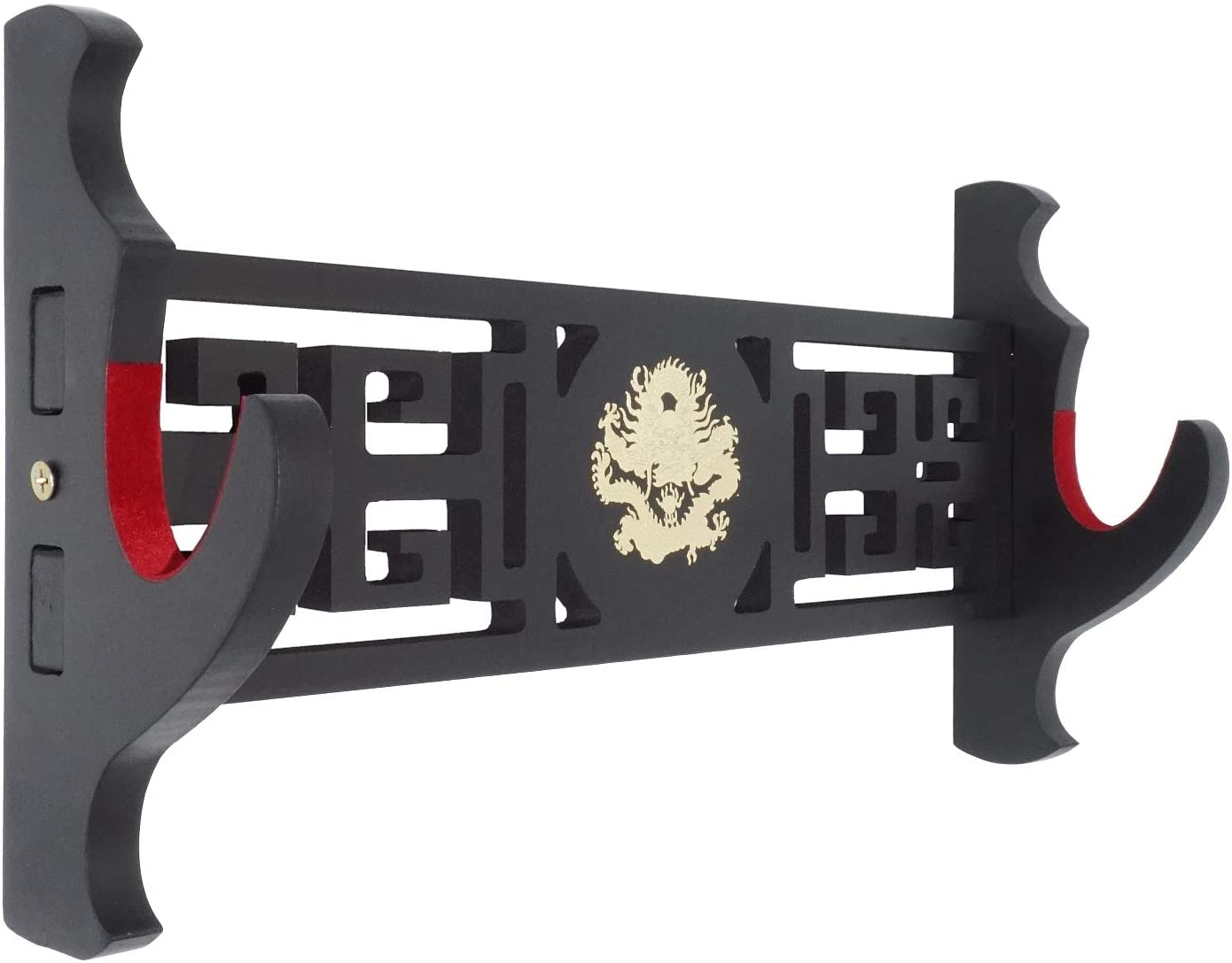 Porte-épée de Dragon, support mural en velours rembourré Katana, porte-épée de samouraï, présentoir: 1-Tier