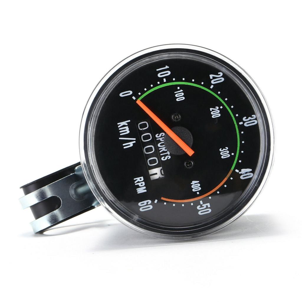 Stary styl szkolny prędkościomierz rowerowy automatyczny-Resetowanie analogowy licznik klasyczny styl z kryształ akrylowy dla 26 28 29 27.5 "wioślarz
