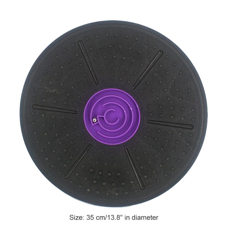 35cm Balance Board with Maze Physical Therapy Trainer Exercise Workout Diameter Puzzle Fitness Equipment Supplies: Purple 