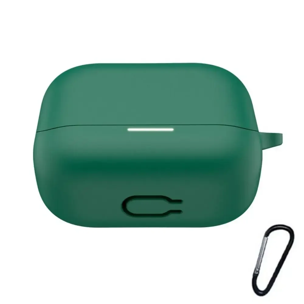 Siliconen oortelefoonhoes voor Anker Soundcore K20i Bluetooth-oordopjes Beschermende schaal Anti oplaaddoos Mouw hoofdtelefoonhoes: Kaki