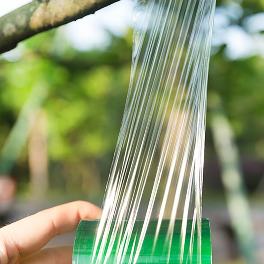 2 cm 2.5 cm 3 cm largeur ruban de greffage auto-adhésif agricole arbre fruitier ceinture en plastique Transparent Film extensible greffage Bandage