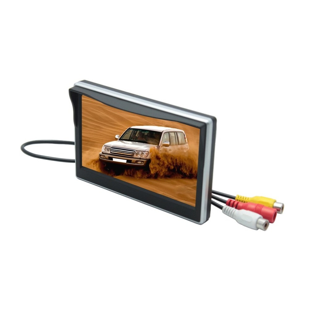 5 Inch TFT-LCD Auto Display Digitale Hd Monitor Auto Parking Backup Reverse 2-Ch Av Input Breed Voltage Monitor Met Beugel