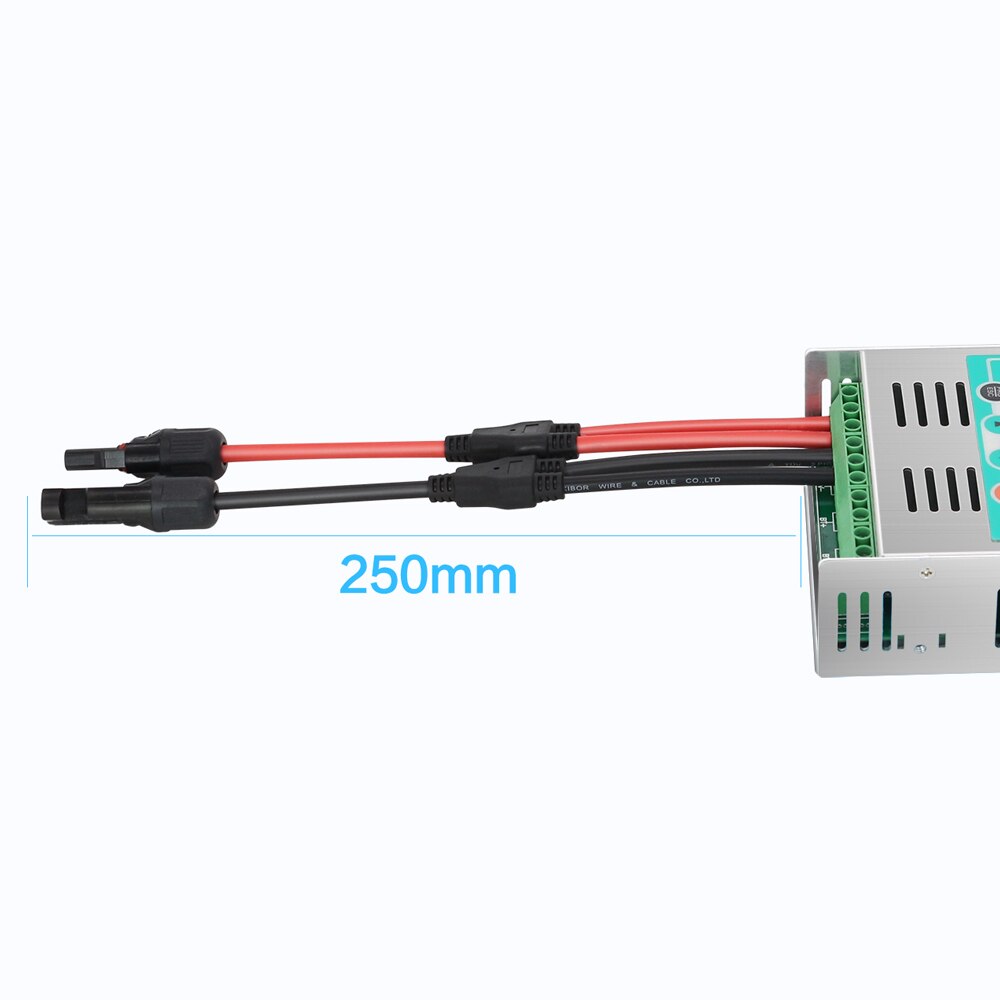 250mm tilkoblingskabel for solpanelterminaler med hann-hunn-y-gren mcx-kontakt kan brukes med powmr mppt solar-kontroller