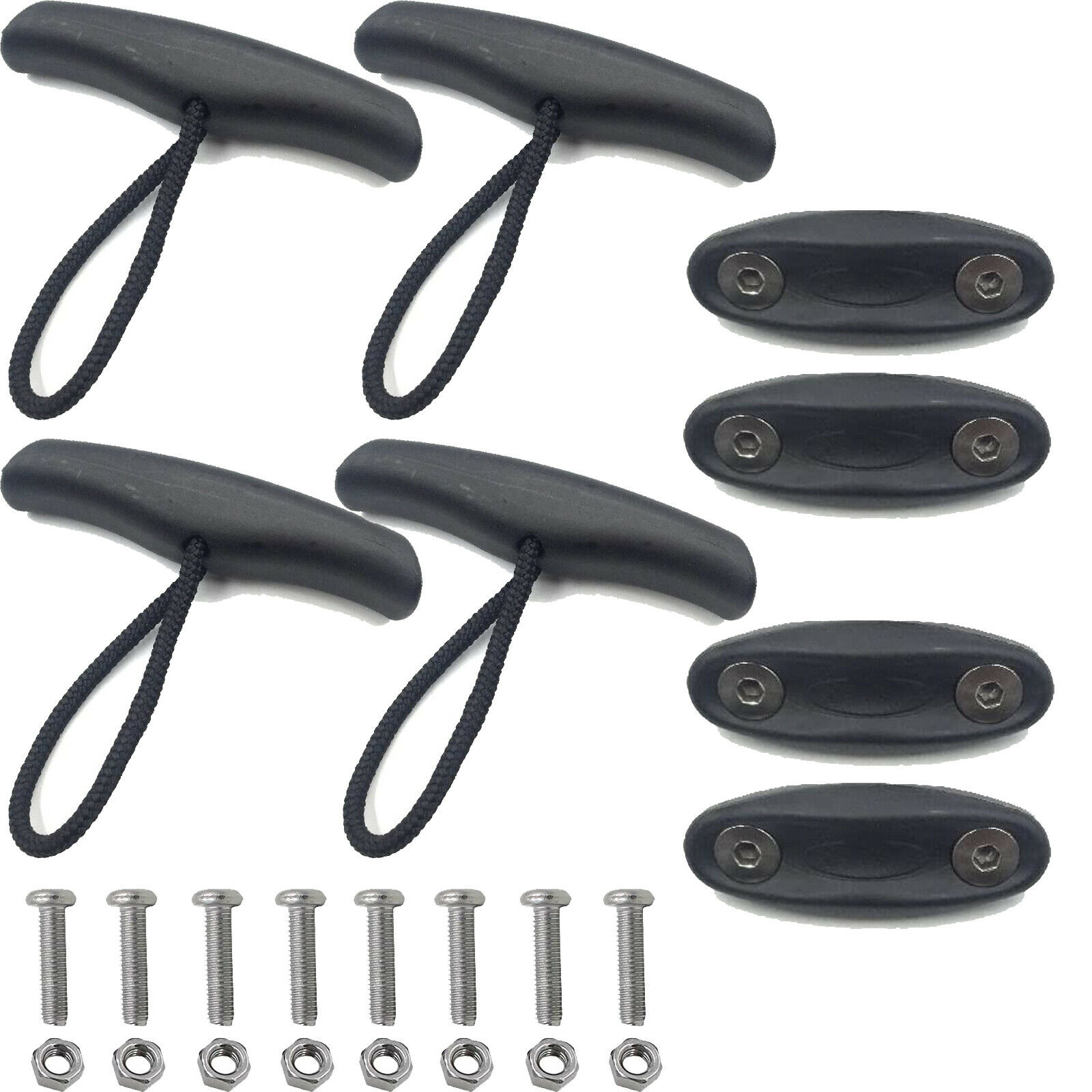 4 Pack Kayak Kano Handvat Pull Handvat T-Handvat Met Koord En Pad Ogen