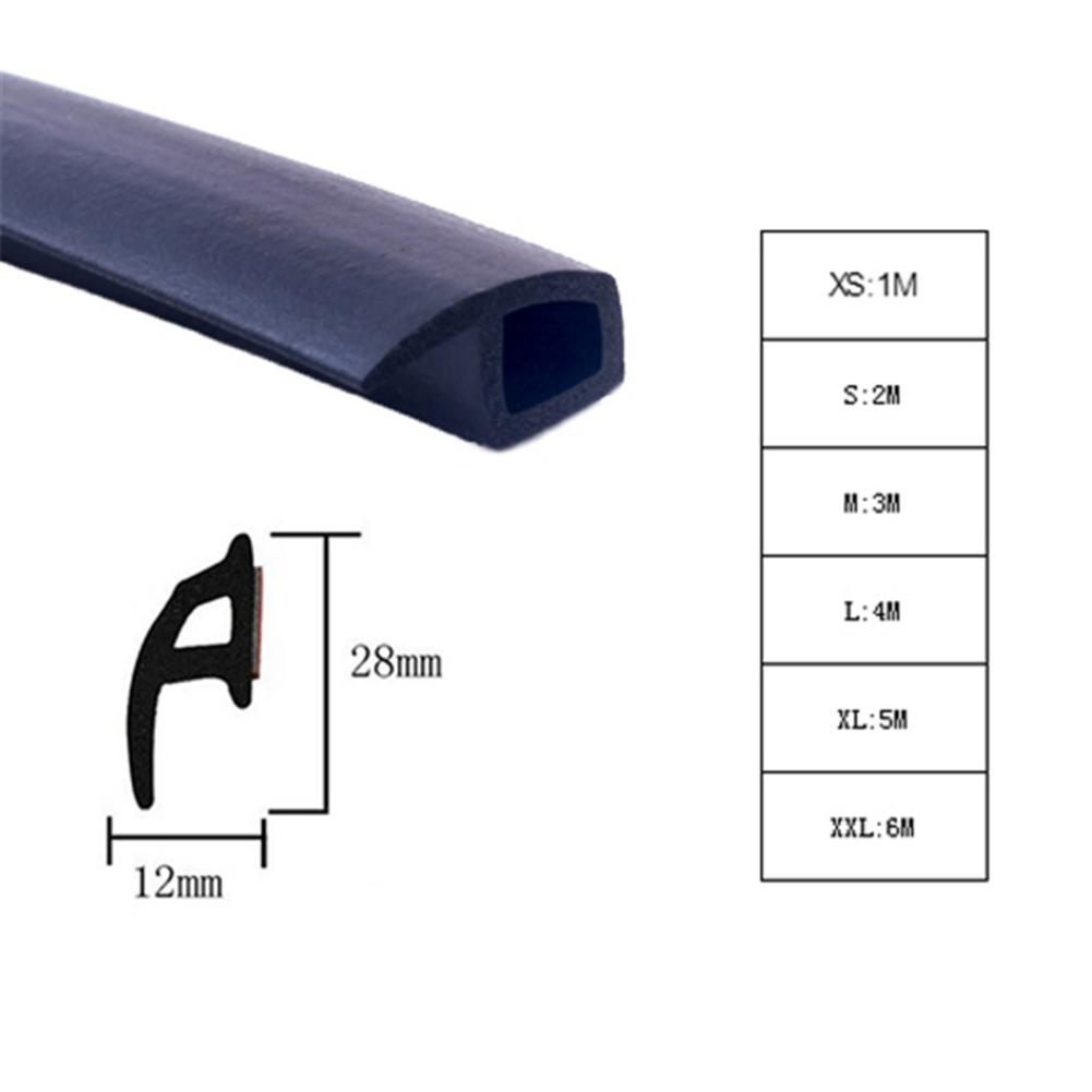 Accesorios para el coche P Character weatstrip tamaño grande modelo P personaje 3M sello de goma de coche relleno con aislamiento de sonido