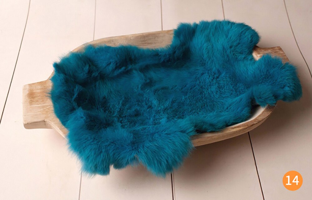Birth Photo Shoot Background Blanket Rabbit Fur Baby Baby Girl Birth Photography Props Blanket Accessories: as picture 14