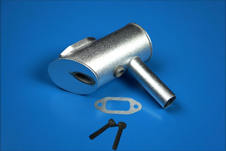 Original DLE 40cc Single Double Hole Exhaust Muffler for DLE40 Gas Engine: Yellow