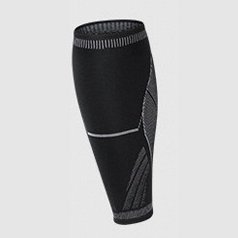 1PCS Adults Football Shin Guards, Teenager Elastic Compression Leg Sleeve,Basketball Training Fitness Sports Running Shin Guard: Black / L
