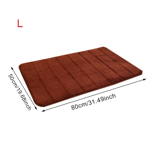 Wasser Absorption Teppich Schlecht matt Schlecht Teppich zottelig Speicher Schaum Tür Boden matt küche Wc Nicht-Unterhose Zubehör Produkte: dunkel Braun  L