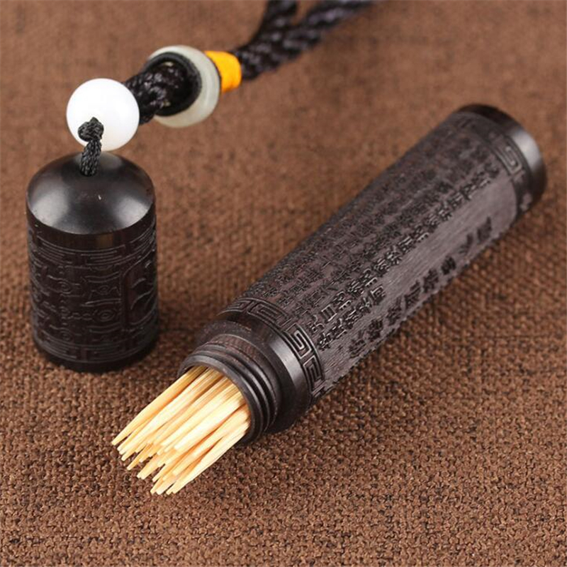 , soporte original para palillos de dientes, caja de mondadientes de madera sólida de lujo, soporte portátil para palillos de dientes, caja de palillos, herramientas de cocina: Lection