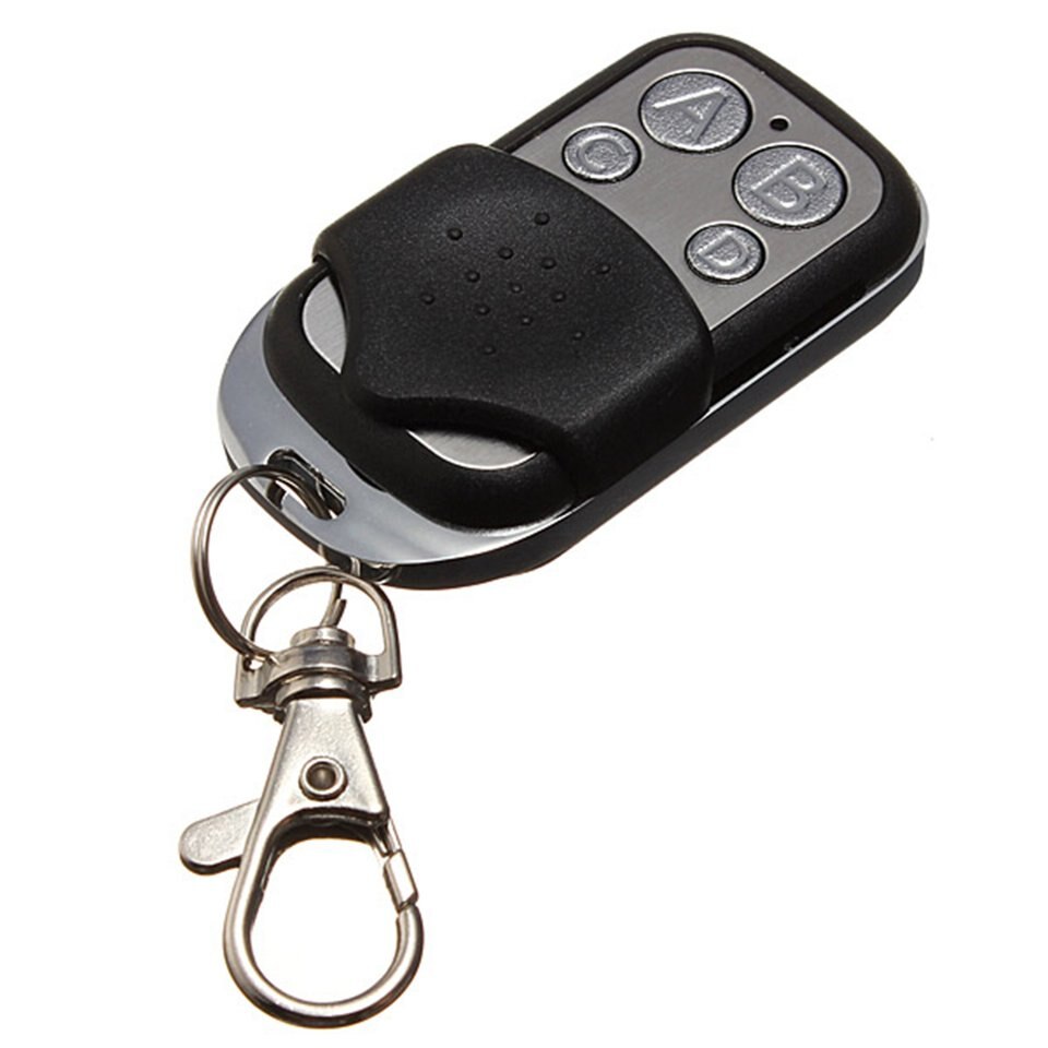 Universal Cloning Key Fob Remote Control With 4 Keys 12V 27A Battery 433mHz RF for Garage Door Gate Car Copy Code Free Shippping