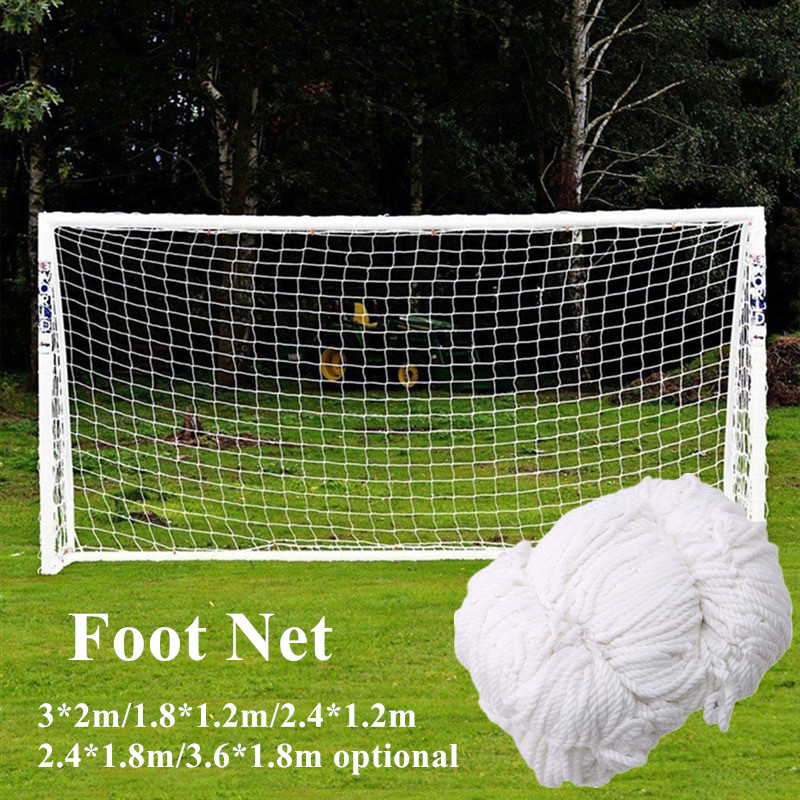 Soccer Goal Mesh Net Football Soccer Goal Post Net For Sports Training Match Replace Children Kid 1.8X1.2M 3X2M