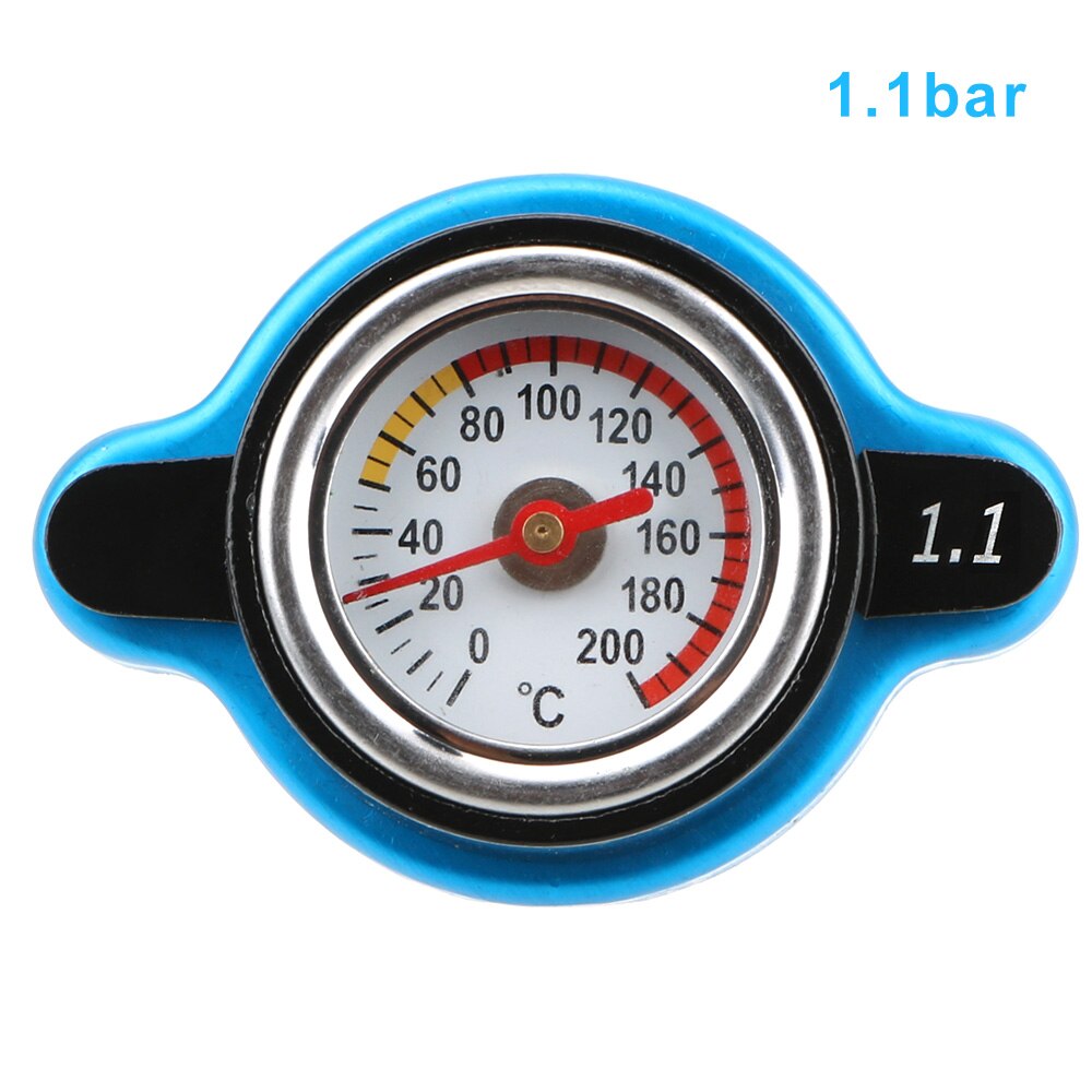 Termo radiator cap temperaturmåler 0.9/1.1/1.3 bar trykbalance funktion tankdæksel udskiftning vand temp meter: 1.1 bar