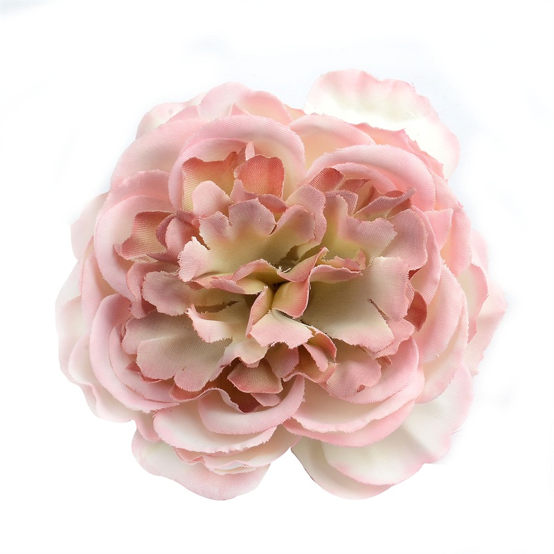 10 stk 8cm kunstig blomst silke pæon blomsterhoved til bryllupsfest hjemmedekoration diy blomst vægboks scrapbog håndværk: Gradient lyserød