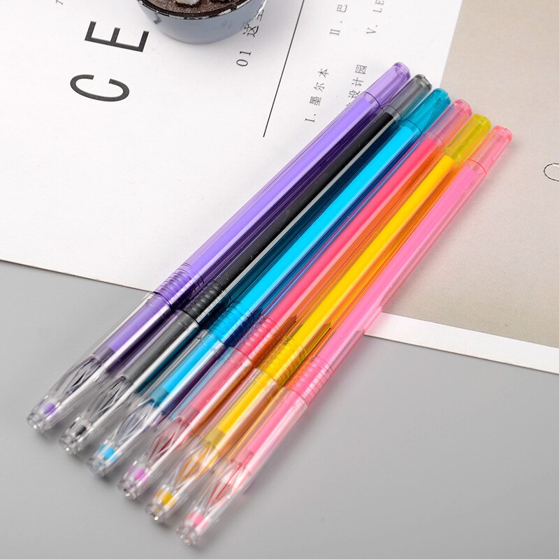 5 pièces diamant Kawaii Gel stylo 12 couleurs stylo à bille filles école papeterie fournitures de bureau stylet cristal stylo