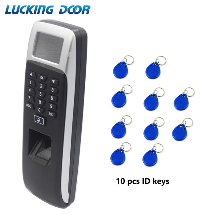 Biometric 1.8 inch Screen 125Khz RFID card Fingerprint Access Control System Employee Time Attendance TCP/IP USB Port 3000 User