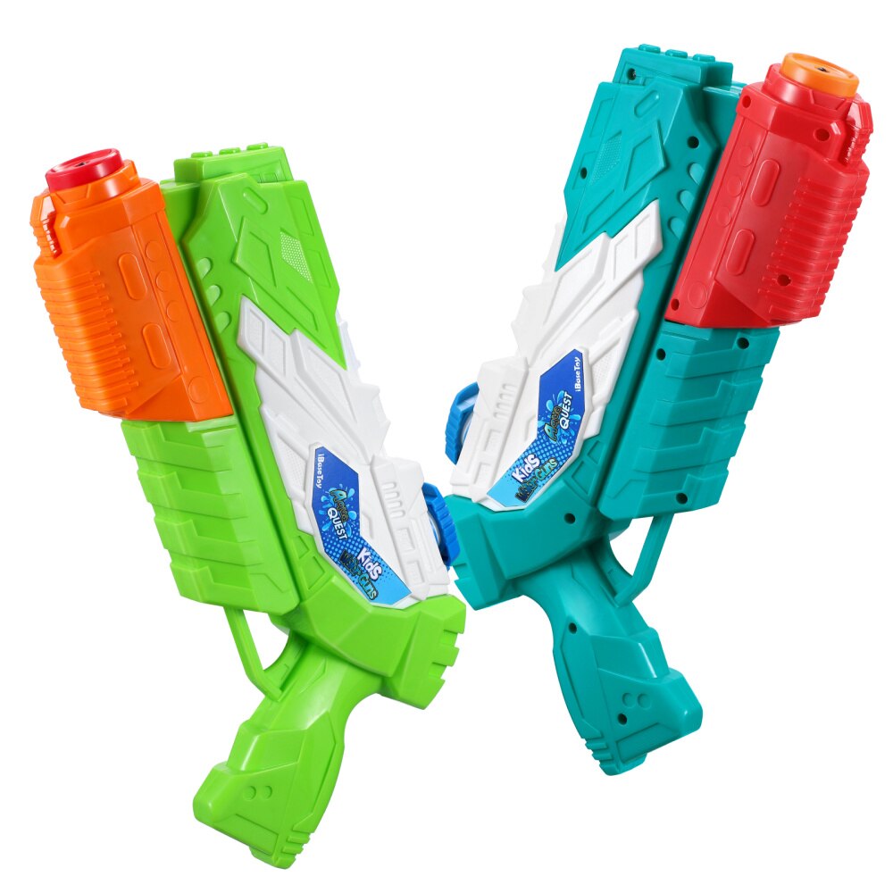 Ibasetoy 2 Stuks 32Cm Kids Water Guns Water Playing Game Shooter Zomer Speelbal Voor Outdoor Zwembad Strand Tuin gazon: Default Title