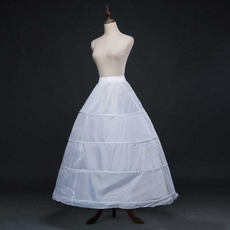 Ball Gown Wedding Petticoat Bridal Underskirt Crinoline 2/3/4/6/ 8 Hoop Tulle Puffy Undergarment Slip Wedding Dress: 4 hoop