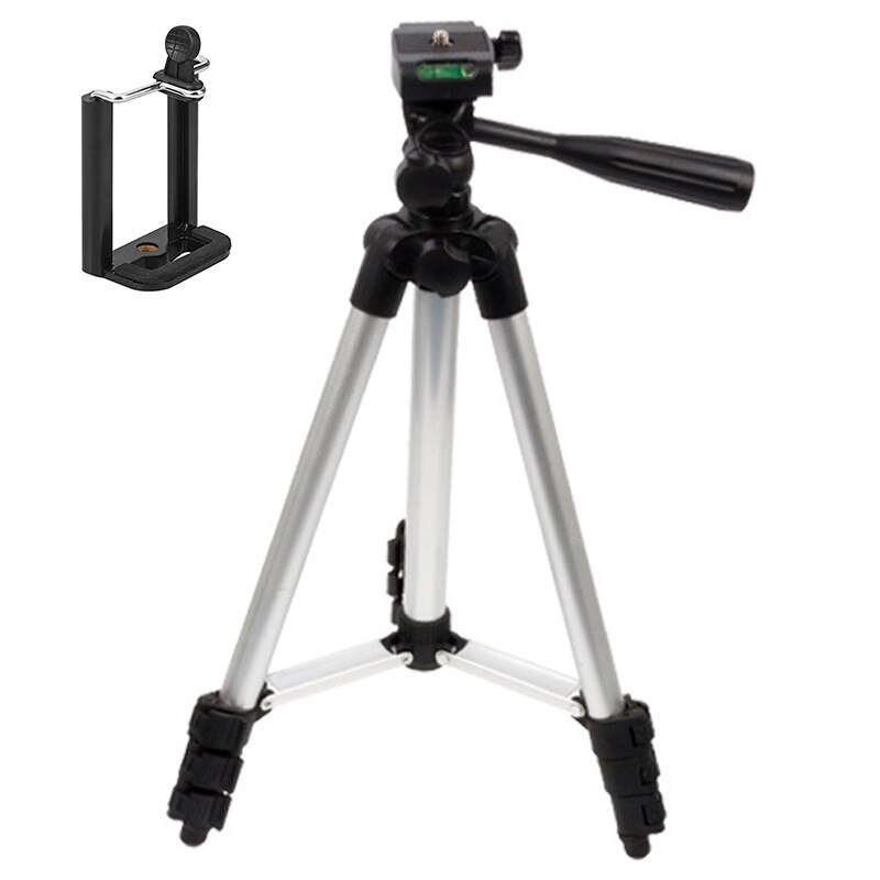 Auminum Camera Tripod Stand Light Weight Adjustable Cell Phone Tripod QJY99: choice 2