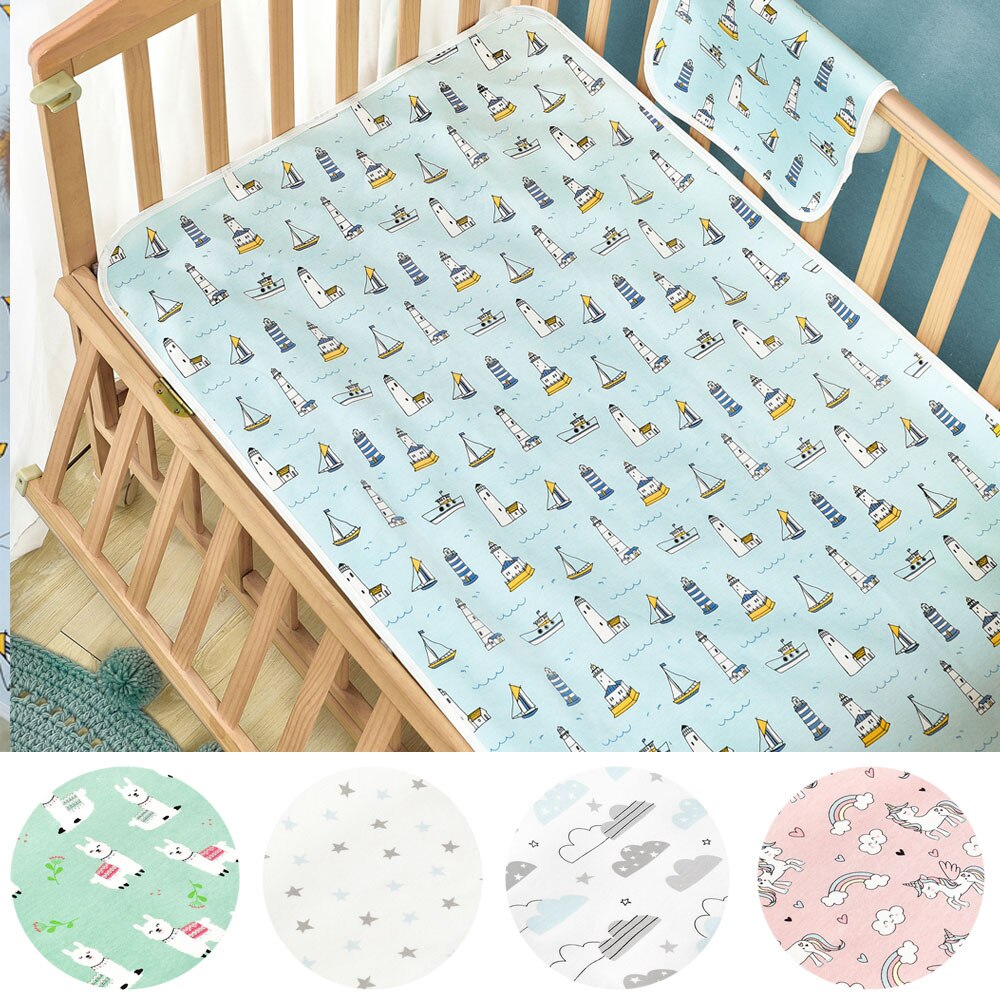 30x45 bébé Diper matelas à langer Portable nourrissons -né pliable imperméable couche réutilisable coton tissu période menstruelle tampons