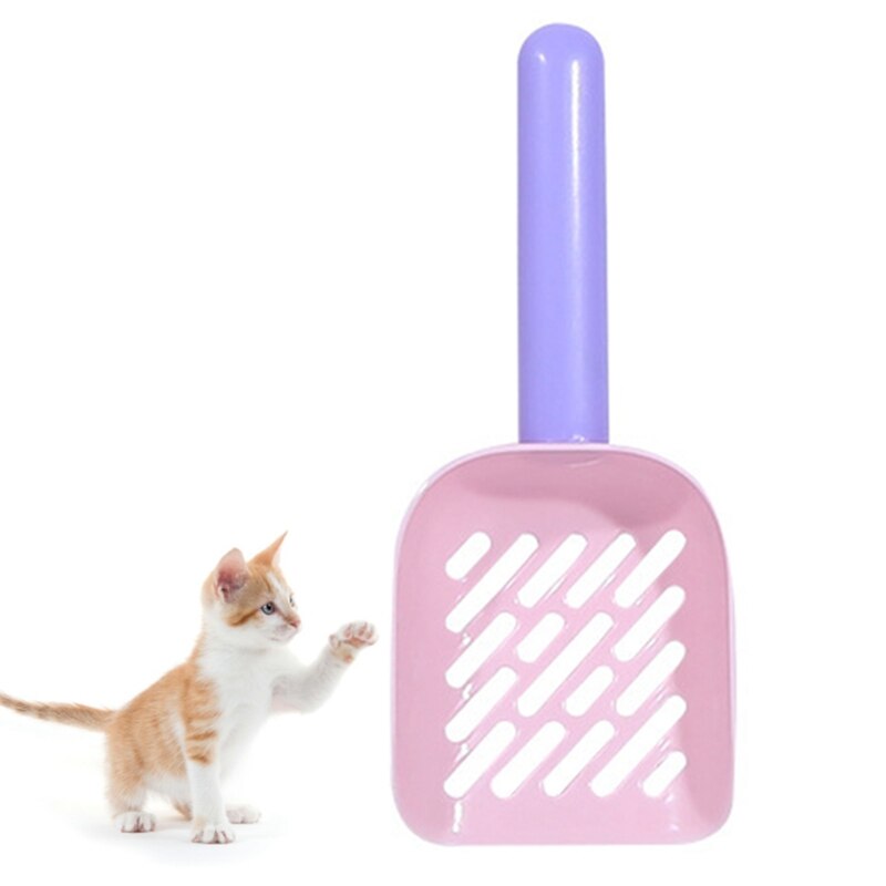 Plastic Pet Litter Scoop Easy to Clean Smooth Hollow Kitten Scooper Dog Cat Shovel Waste Dog Puppy Litter Legendog: Purple