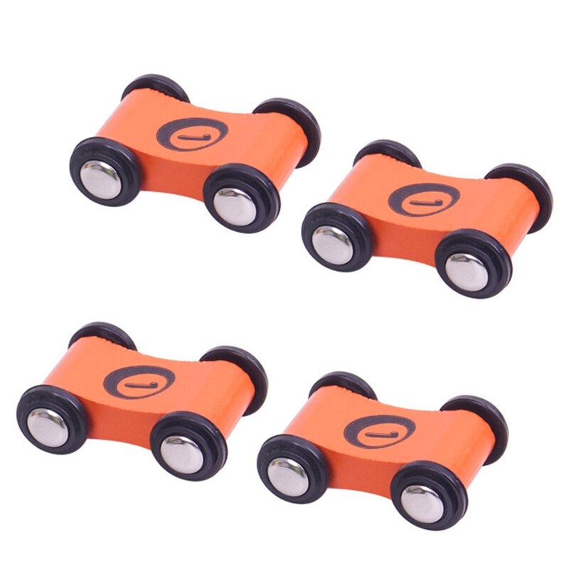 Dxad 4Pcs Speelgoed Ramp Racing Auto Speelgoed Houten Spoor Auto Educatief Play Voertuig Baby Cadeau