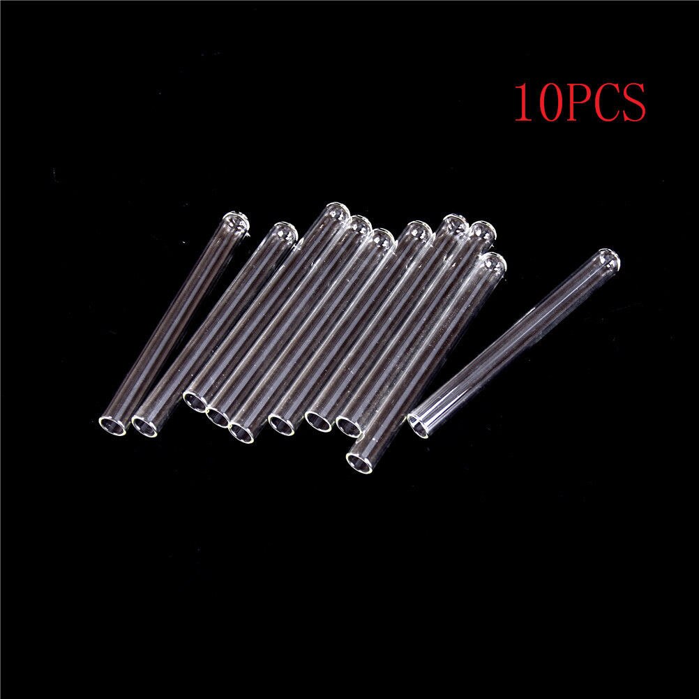 10Pcs 10*100mm Test tube Transparent Pyrex Glass Blaze Tubes Thick Wall Laboratory Round Bottom Test tube