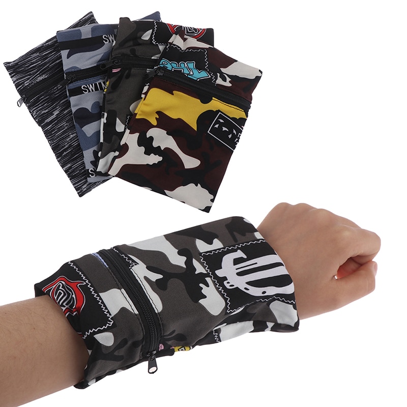 Håndled tegnebog pose løbende sport arm band taske til  mp3 nøgle kort opbevaring taske sag