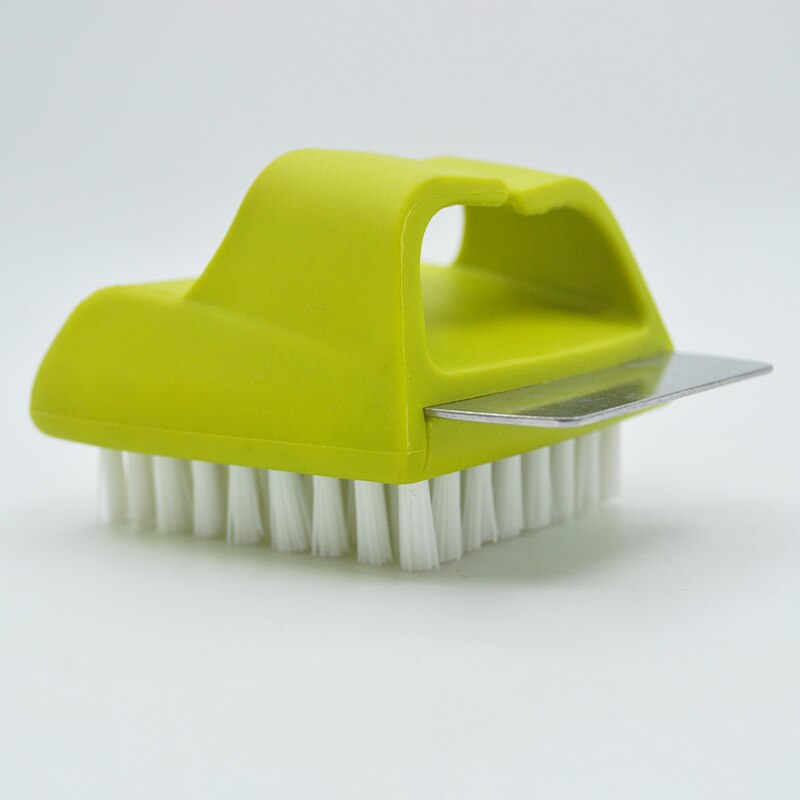 Salt Plate Scrubber Brush Green Handled Salt Block Cleaning Brush For Kitchen Dish Bowl Barbecue Cleaner Tools Home Accessories: Default Title