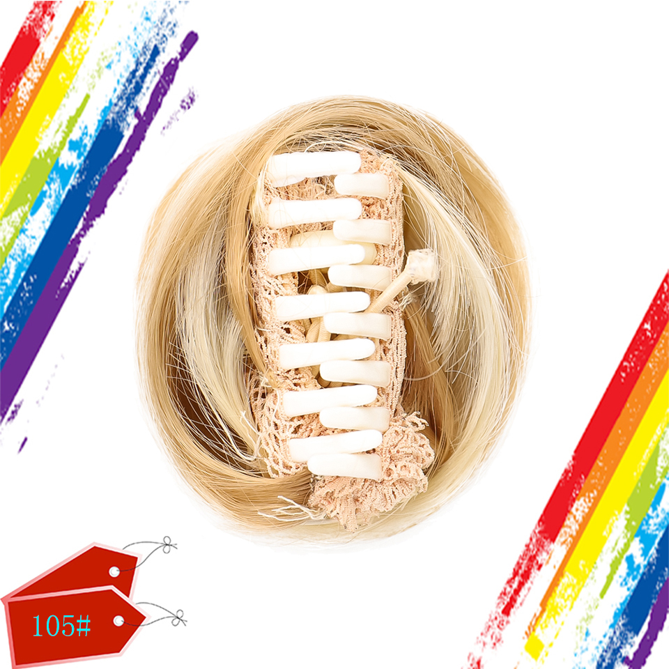 DIANQI synthétique petite pince cheveux Chignon Chignon femmes cheveux chouchou perruques pour femmes fille enfants bandes de cheveux
