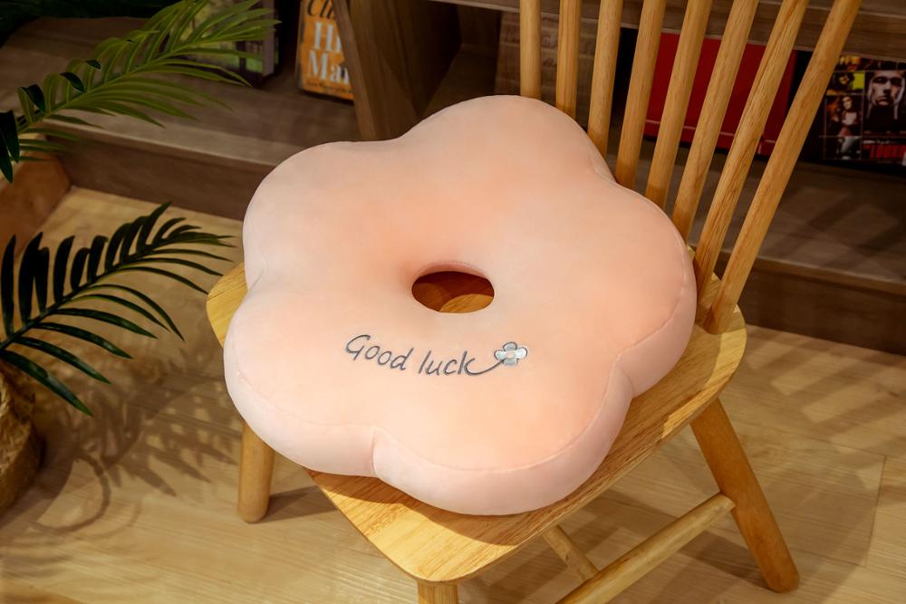 Almohadas con forma de flor, almohadas, decoración barata Cojines de asiento de coche para el hogar, cojines almohadones decorativos gruesos para sillas de oficina para sofá: Rosa