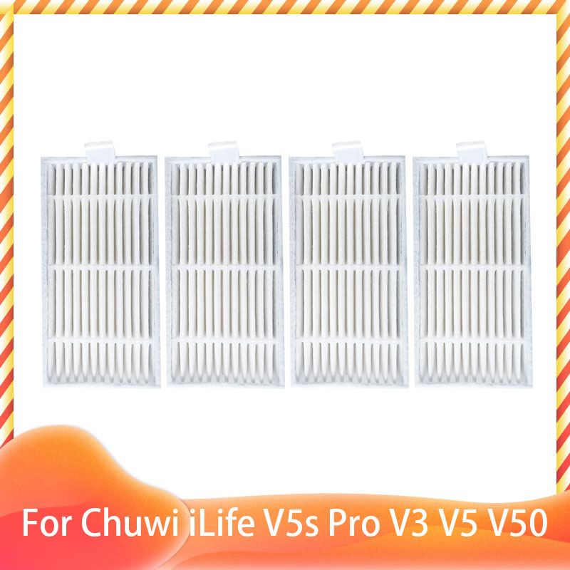 per iLife ZACO V5s pro V3 V5 V5s V3s V50 X5 Spazzola laterale di ricambio HEPA Prefiltro Mocio Panno robot Aspirapolvere: Grigio chiaro