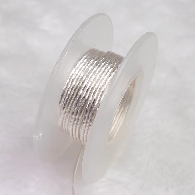 Hakugei Mum. Litz Verzilverd 6n Occ Kabel. Diy Φ1.1mm: WHITE