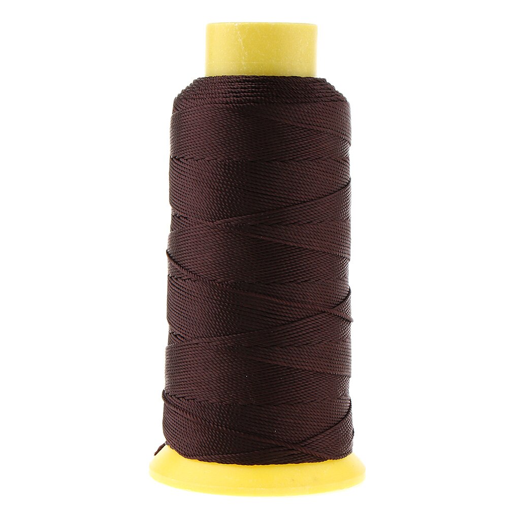200 meter stærk bundet nylon sytråd 210d/12 til udendørs polstring: Kaffe