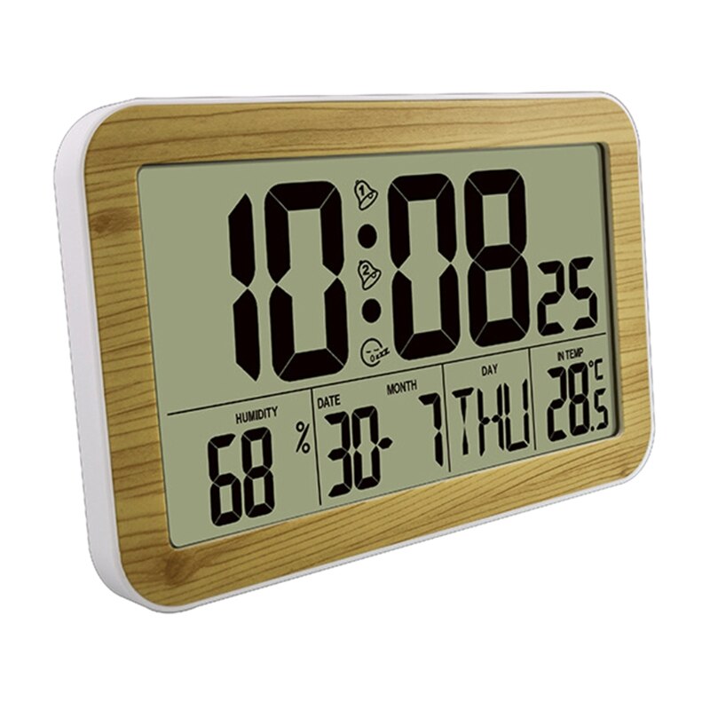 Digital Alarm Clock Grain Alarm Clock Modern Minimalist Style Alarm Clocks Applicable Bedroom Decor Desk Bedside Office: B