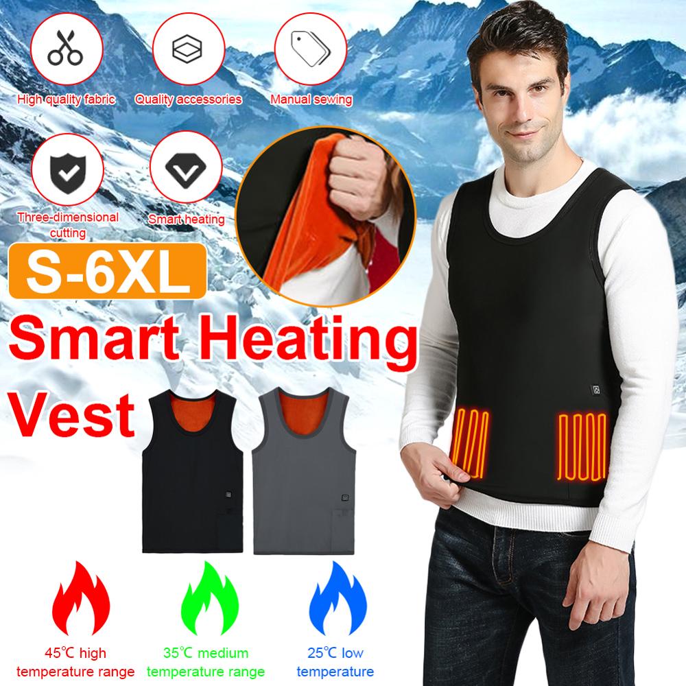 3 Areas heating vest jacket USB male and female same style electric heating vest winter wool soft heating vest warm hiking vest