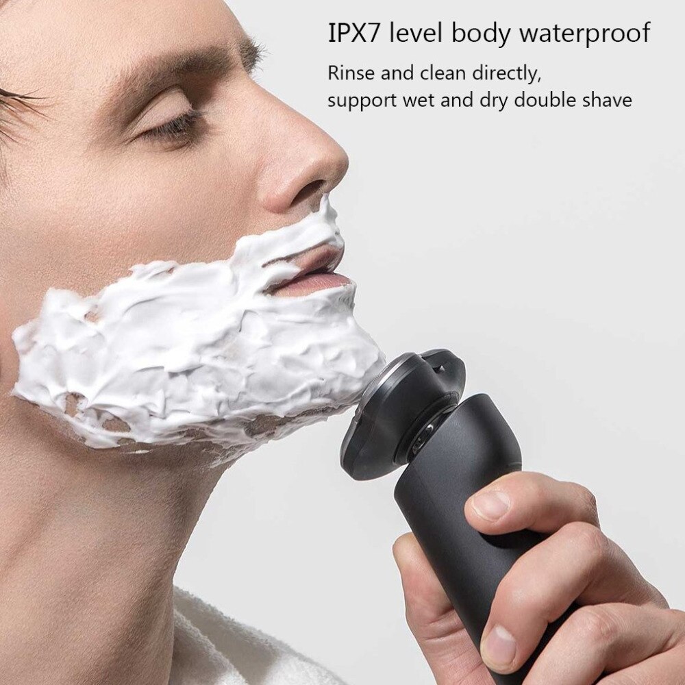 Xiaomi-Afeitadora eléctrica Mijia, maquinilla de afeitar para hombres, máquina de afeitar barba seca y húmeda, afeitadora de barba, recargable, lavable, cabezal 3D, dos cuchillas