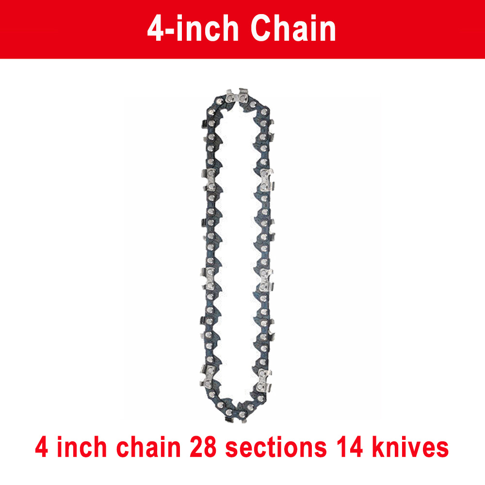 1/4 "chaîne de tronçonneuse 4/6/8 pouces Mini chaînes de tronçonneuse en acier tronçonneuses électriques chaînes d'accessoires remplacement Mini tronçonneuse électrique