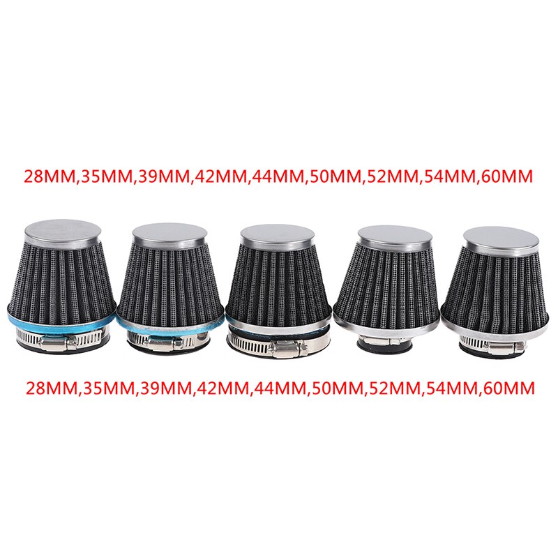 1pc universal motorcykel luftfilter element auto svamp huvud pod renare dubbel skum filter 28/35/39/42/44/48/50/52/54/60mm