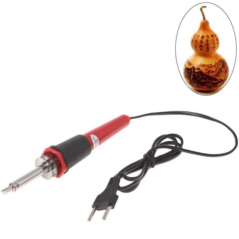 Wood Pyrography Tool Set 110V/220V 40W Wood Burning Pen Set Soldering Iron Tool Set Woodburning Solder Pen with 5 Tips