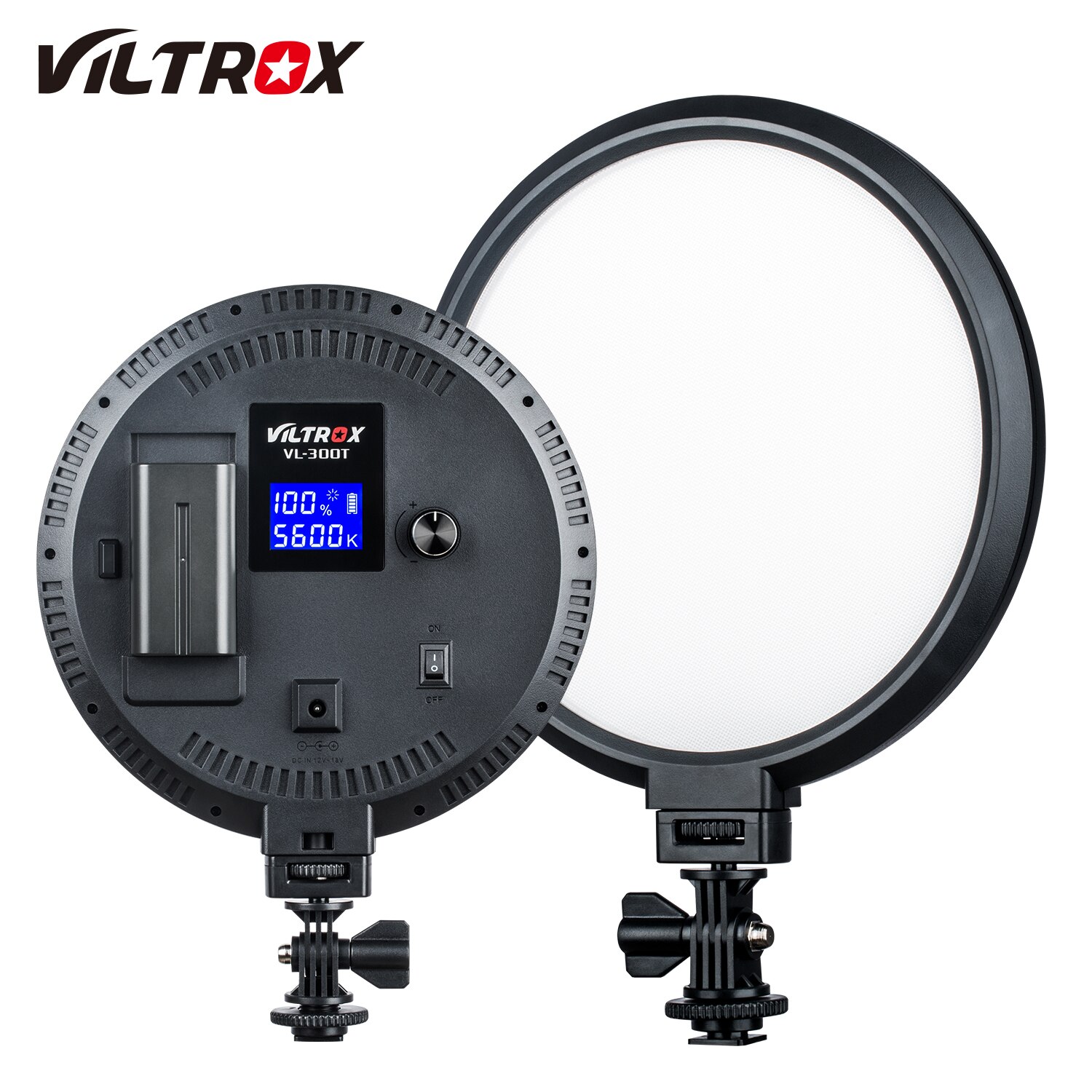 VILTROX Lampe LED Vidéo 18W 2800K-6800K CRI95+ - Éclairage Portable Pour Smartphone YouTube TikTok