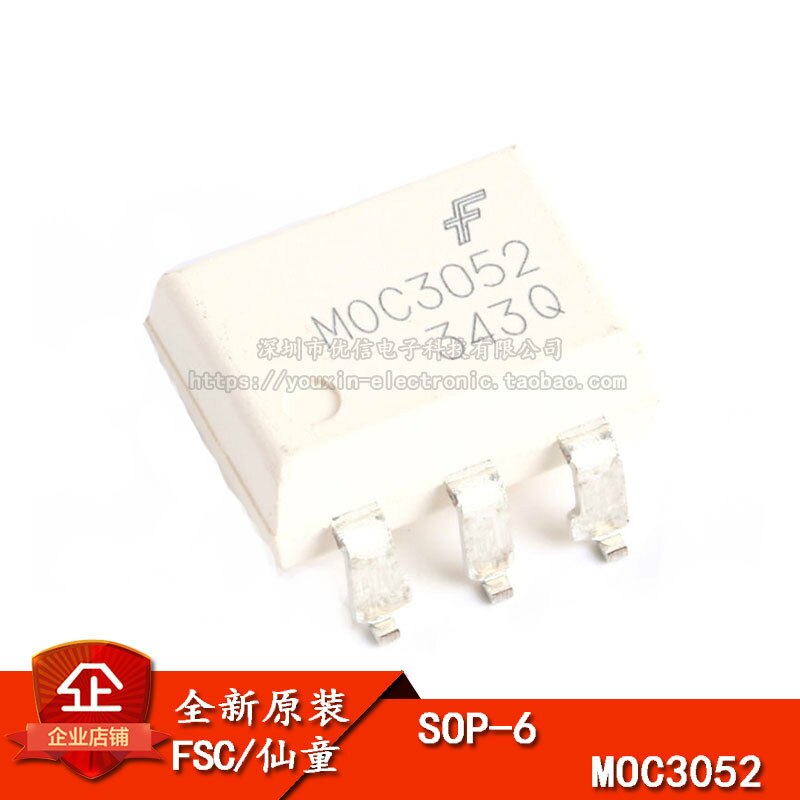 FSC MOC3041M Fairchild optocoupler bidirectional thyristor driver DIP-6 MOC3020M 3022M 3023 3052SR2M 3061 3062M 3081M 3083 SOP-6: MOC3052SR2M SOP-6