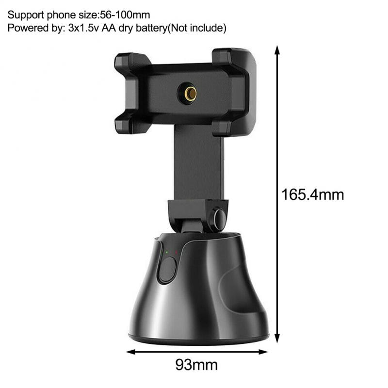 Soporte de teléfono para disparo inteligente, seguimiento automático, soporte de Selfie para teléfono inteligente, soporte de seguimiento facial automático con giro de 360