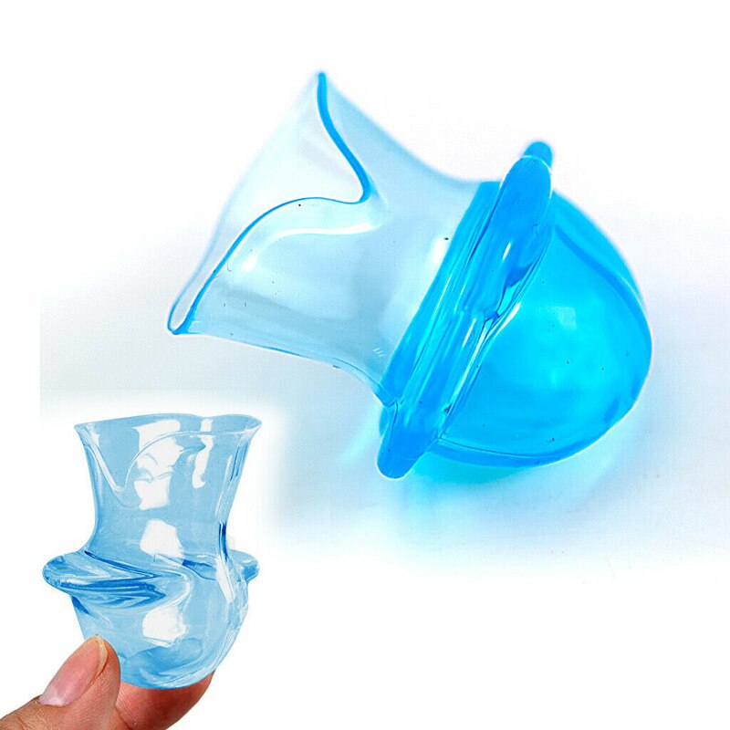 1 Pcs Siliconen Transparante Tong Cover Anti Snurken Apparaat Snurken Stop Slaapmiddel Helpen Oral Care Mond Tong Brace: blue