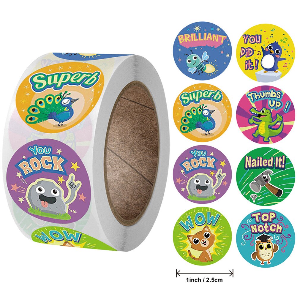 Qiduo Beloning Stickers Voor Kids Leraar Leuke Dieren Klaslokaal Motivatie Sticker Ondersteuning Gedrag Voor Jongens Meisjes