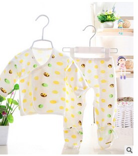 Pasgeboren Baby Leuke Pyjama Baby Katoenen Tops + Broek Jammies Kleding Set Puur Katoen Is Modieus En Comfortabel: 02